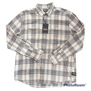 BARBOUR Brake Shirt Plaid long Sleeve 100% Cotton Shirt